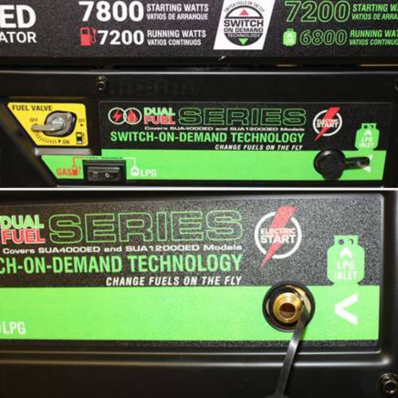 Генератор SC12000ED двопаливний (газ, бензин) на колесах Senci