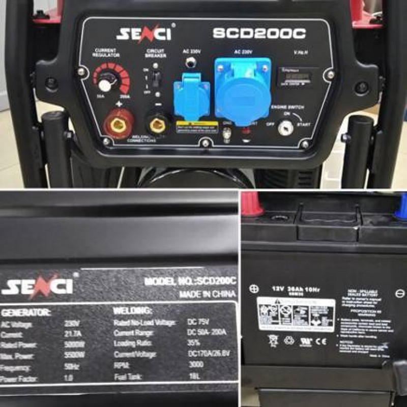 Зварювальний генератор SCD 200 C дизельний Senci