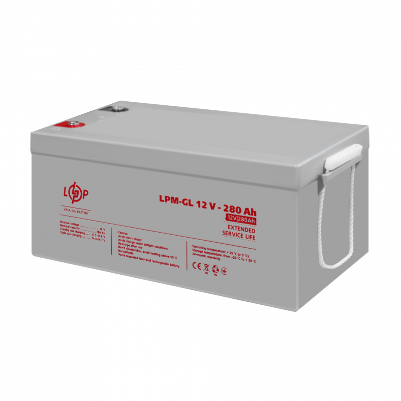 Акумулятор гелевий LPM-GL 12V - 280 Ah