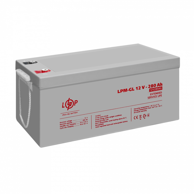 Акумулятор гелевий LPM-GL 12V - 280 Ah