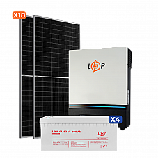 Сонячна електростанція (СЕС) 8kW АКБ 9.6kWh (гель) 200 Ah Стандарт