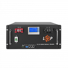 Акумулятор LP LiFePO4 48V (51,2V) - 100 Ah (5120Wh) (Smart BMS 100A) з LCD RM