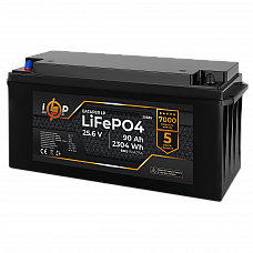 Акумулятор LP LiFePO4 24V (25,6V) - 90 Ah (2304Wh) (BMS 150A/75А) пластик