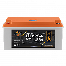 Акумулятор LP LiFePO4 LCD 12V (12,8V) - 230 Ah (2944Wh) (BMS 100A/50A) пластик