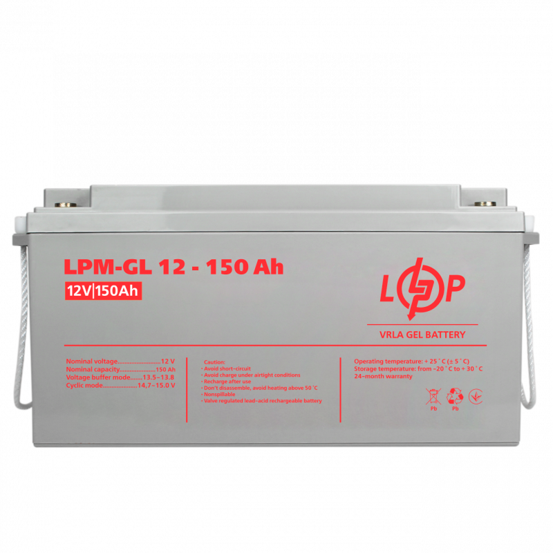 Акумулятор гелевий LPM-GL 12V - 150 Ah
