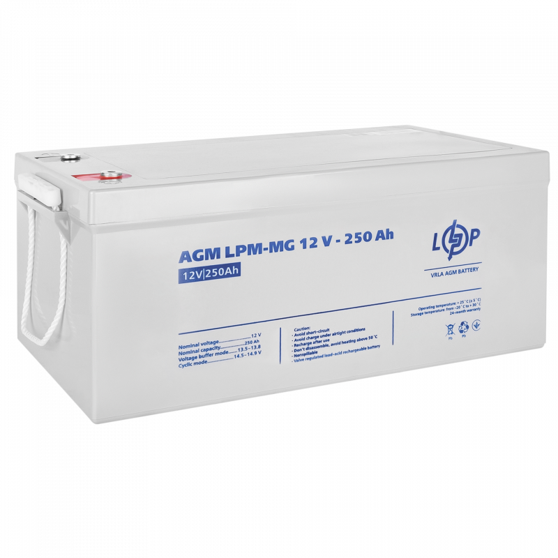 Акумулятор мультигелевий LPM-MG 12V - 250 Ah