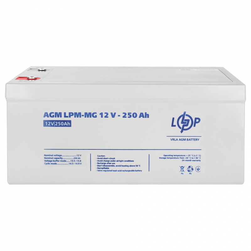 Акумулятор мультигелевий LPM-MG 12V - 250 Ah