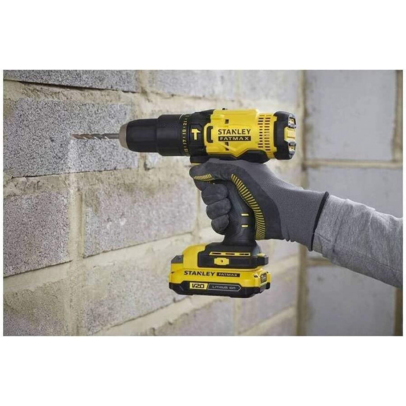 Дриль-шурупокрут ударний акумуляторний STANLEY FATMAX SFMCD711C2K