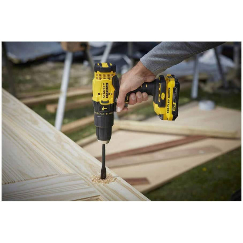 Дриль-шурупокрут ударний акумуляторний STANLEY FATMAX SFMCD711C2K