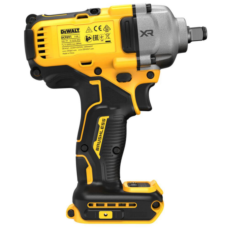 Гайковерт ударний акумуляторний безщітковий DeWALT DCF891NT