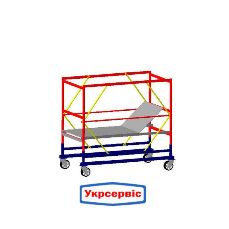Базовий блок вишки-тури VIRASTAR КОМПАКТ 1,7x0,8 м (з колесами)