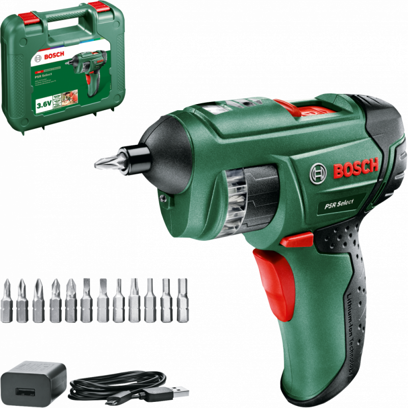 Акумуляторний шурупокрут Bosch PSR Select Micro USB (603977021)