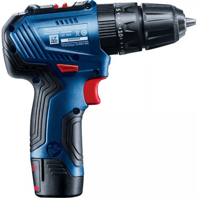 Акумуляторний ударний шурупокрут BOSCH GSB 12V-30 Professional безщітковий (06019G9100)