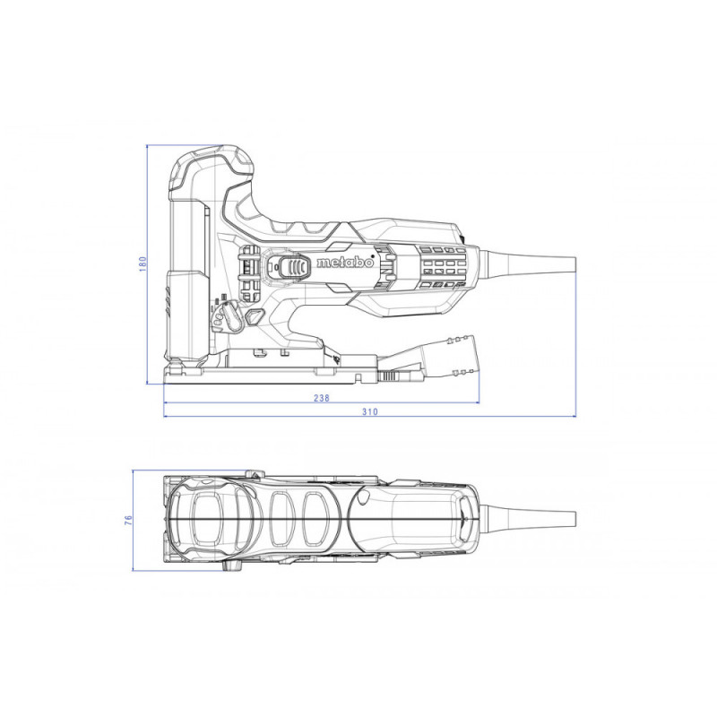 Електролобзик Metabo STE 100 QUICK + кейс (601100500)