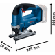 Акумуляторний лобзик Bosch GST 185-LI, 2 x GBA 18V 4.0Ah, GAL 18V-40, кейс (06015B3024)