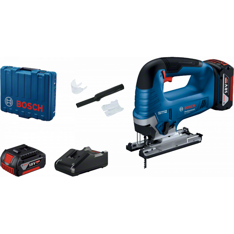 Акумуляторний лобзик Bosch GST 185-LI, 1 x GBA 18V 4.0Ah, GAL 18V-20, кейс (06015B3023)