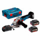 Акумуляторна кутова шліфувальна машина (болгарка) BOSCH GWS 18V-10 Professional