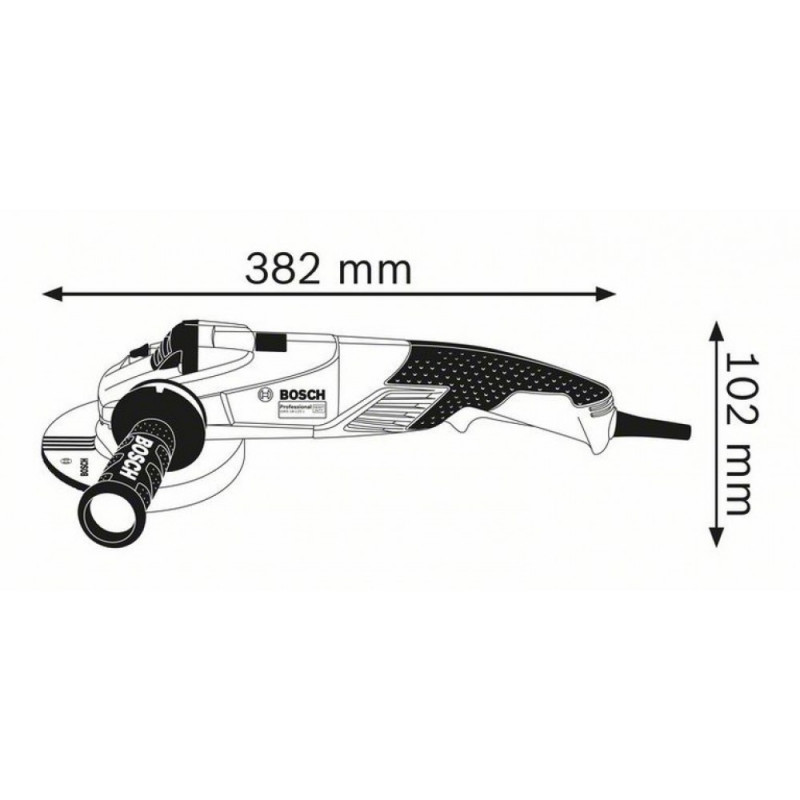 Болгарка Bosch GWS 18-125 SL Professional мережева, 1.8 кВт, 125 мм (06017A3200)