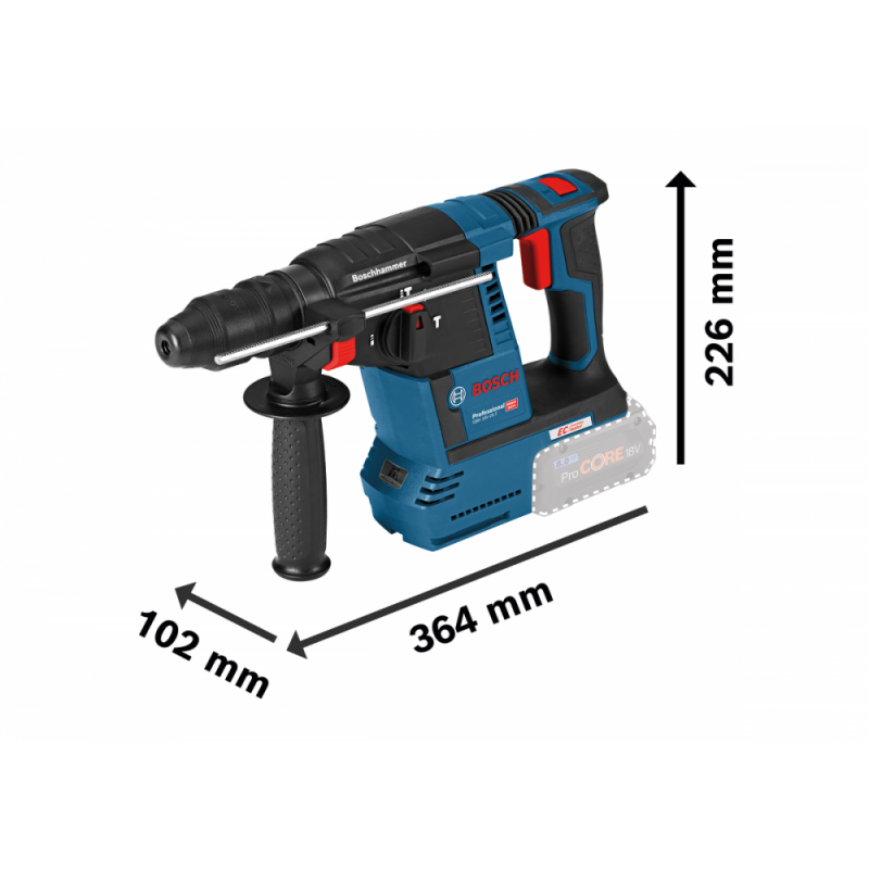 Акумуляторний перфоратор Bosch з SDS plus GBH 18V-26F (0611910000)