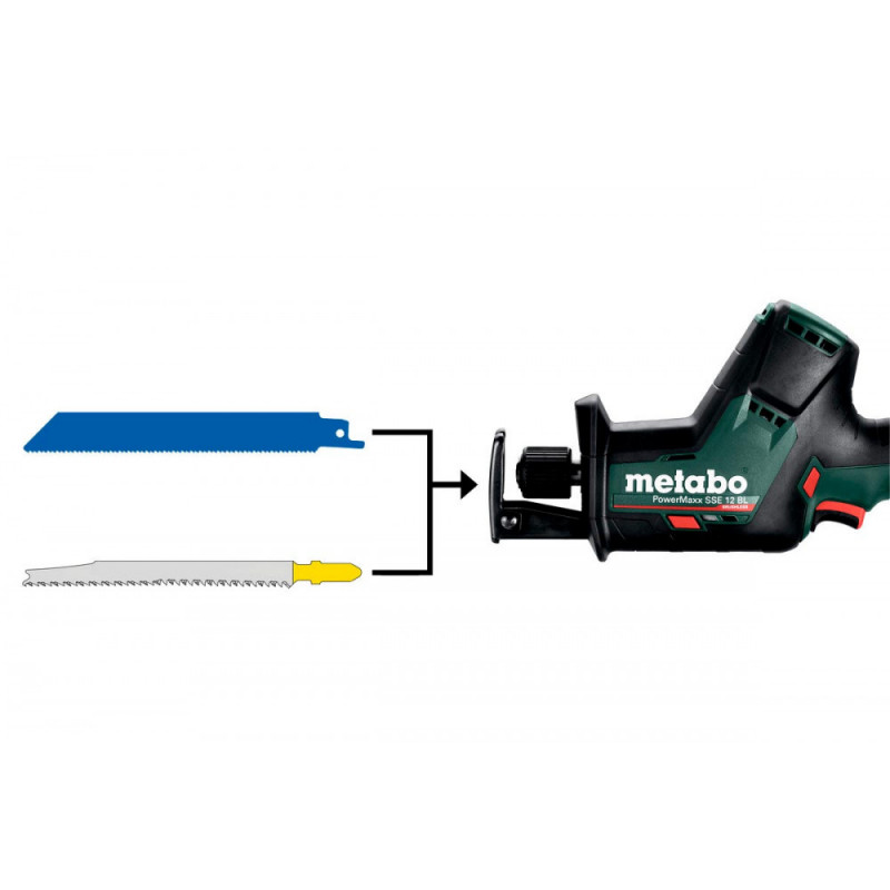 Акумуляторна шабельна пила Metabo POWERMAXX SSE 12 BL (602322840)