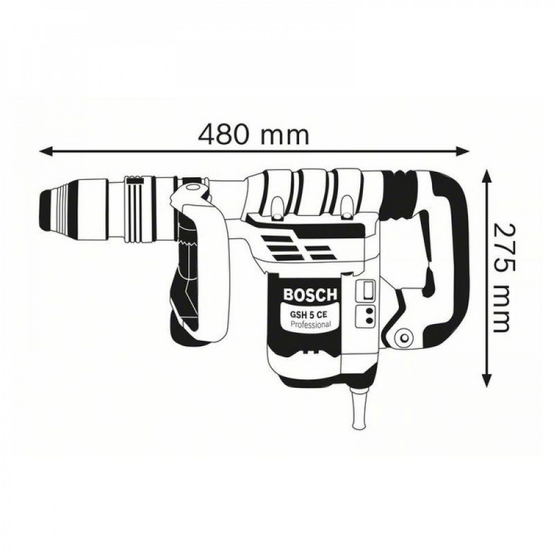 Відбійний молоток Bosch GSH 5 СE (0611321000)
