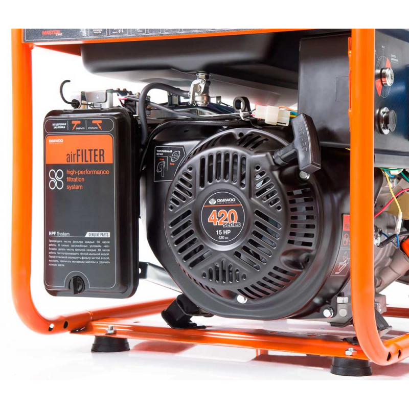 Бензиновий генератор Daewoo GDA 7500DPE-3