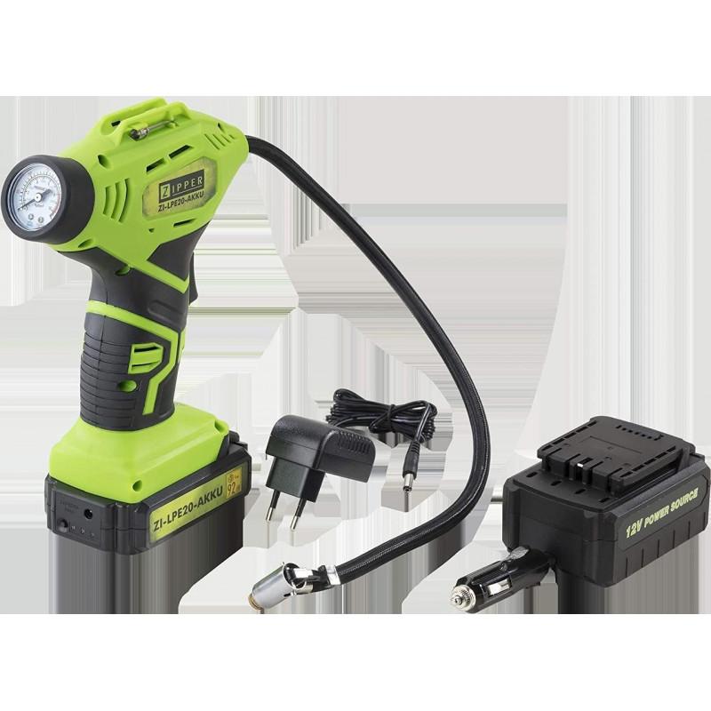 Акумуляторний насос-компрессор Zipper ZI-LPE20-AKKU