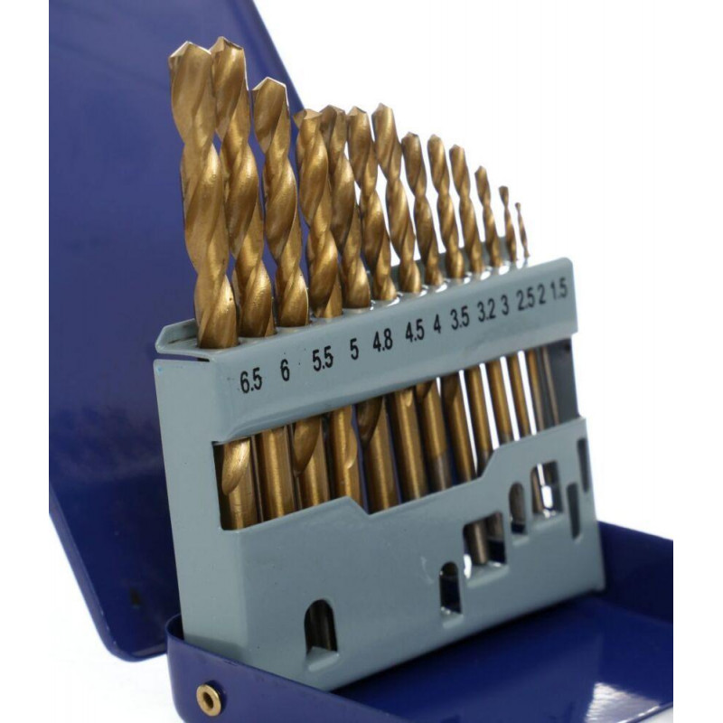 Набір свердл по металу TAGRED TA1033, 13 шт