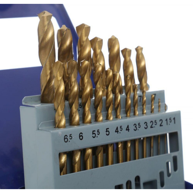 Набір свердл по металу TAGRED TA1035, 19 шт