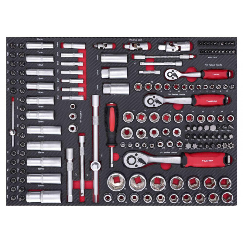 Візок для майстерні з інструментами TAGRED TA216, 306 ел