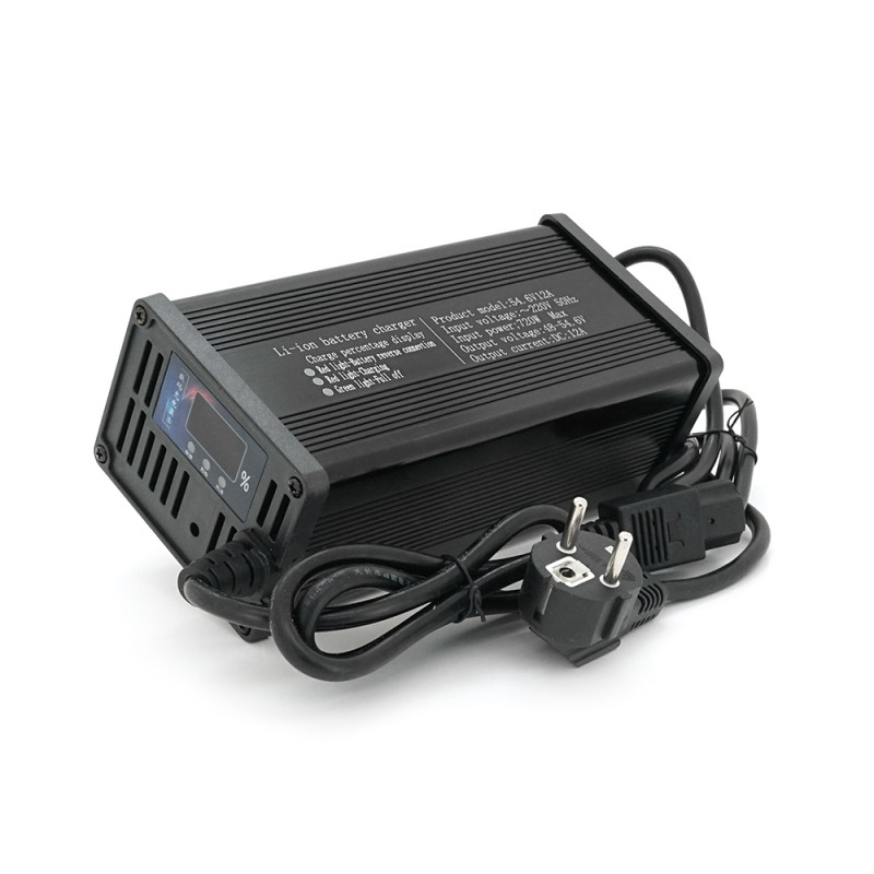 Зарядний пристрій для акумуляторів LiFePO4 48V, 12A, 185x88x60mm