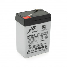 Акумуляторна батарея AGM RITAR RT650, Gray Case, 6V 5Ah (70х47х99 (107)) Q20