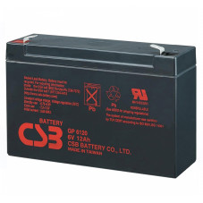 Акумуляторна батарея CSB GP6120, 6V 12Ah (150 x 50 x 95 (100)) Q10