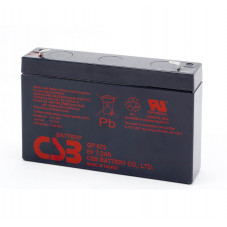 Акумуляторна батарея CSB GP672, 6V 7.2Ah (151х34х100мм), 1.22kg