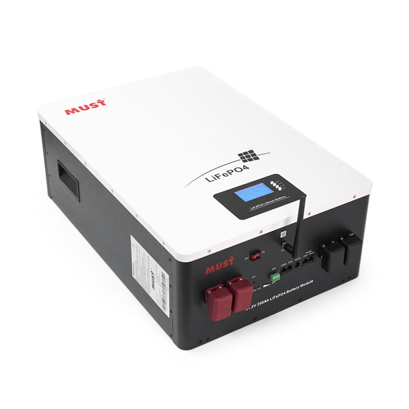 Акумуляторна батарея Must LiFePO4 LP16-48200 51.2V 200Ah, 10,24kWh, BMS100A@16S, CAN2.0/RS232/RS485, 6000 cycles, 625x442x250, 80kg