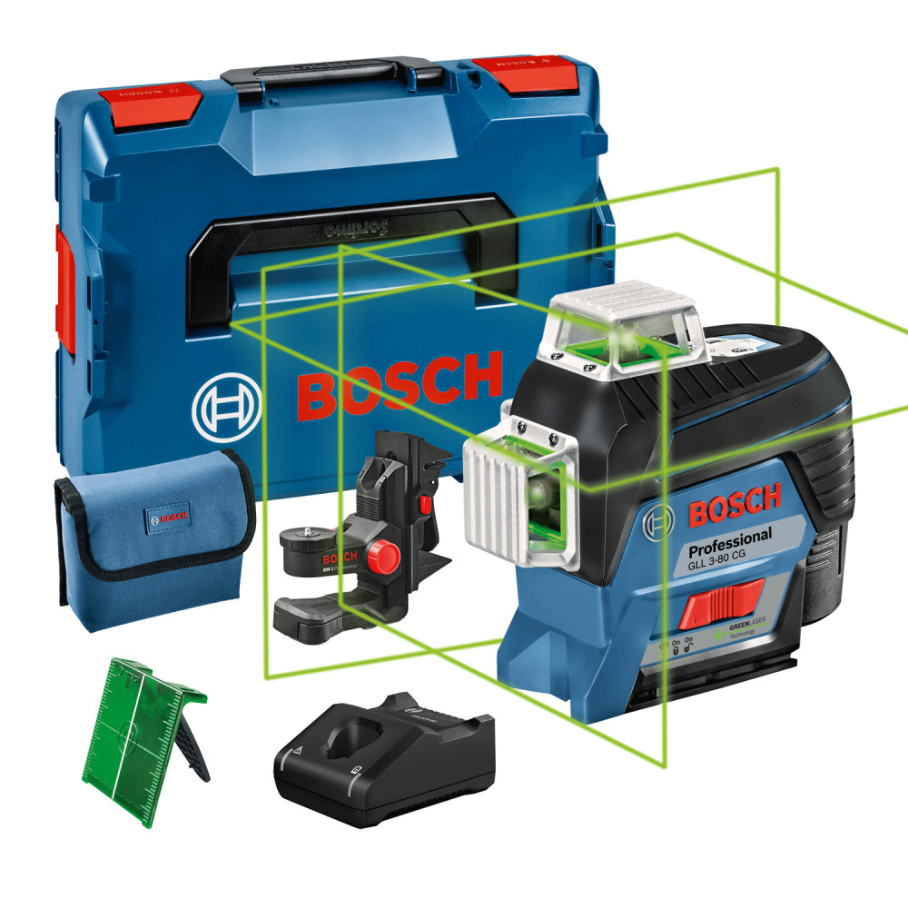 Нівелір лазерний Bosch GLL 3-80 CG Professional + BM 1 + L-Boxx (0601063T00)