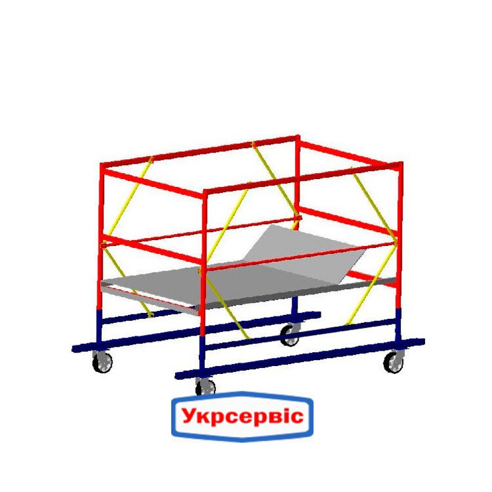 Базовий блок вишки-тури VIRASTAR ОПТИМА 2,0x1,2 м (з колесами)