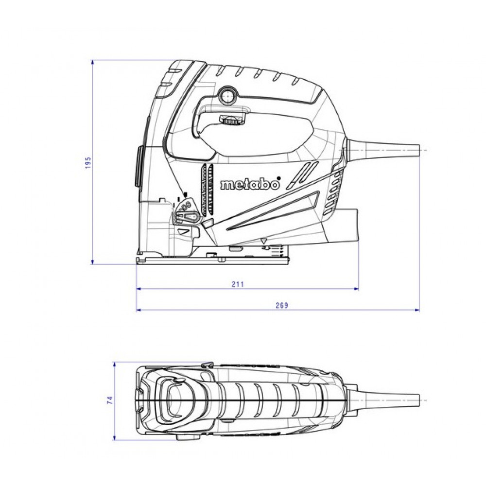 Електролобзик Metabo STEB 70 Quick (601040000)
