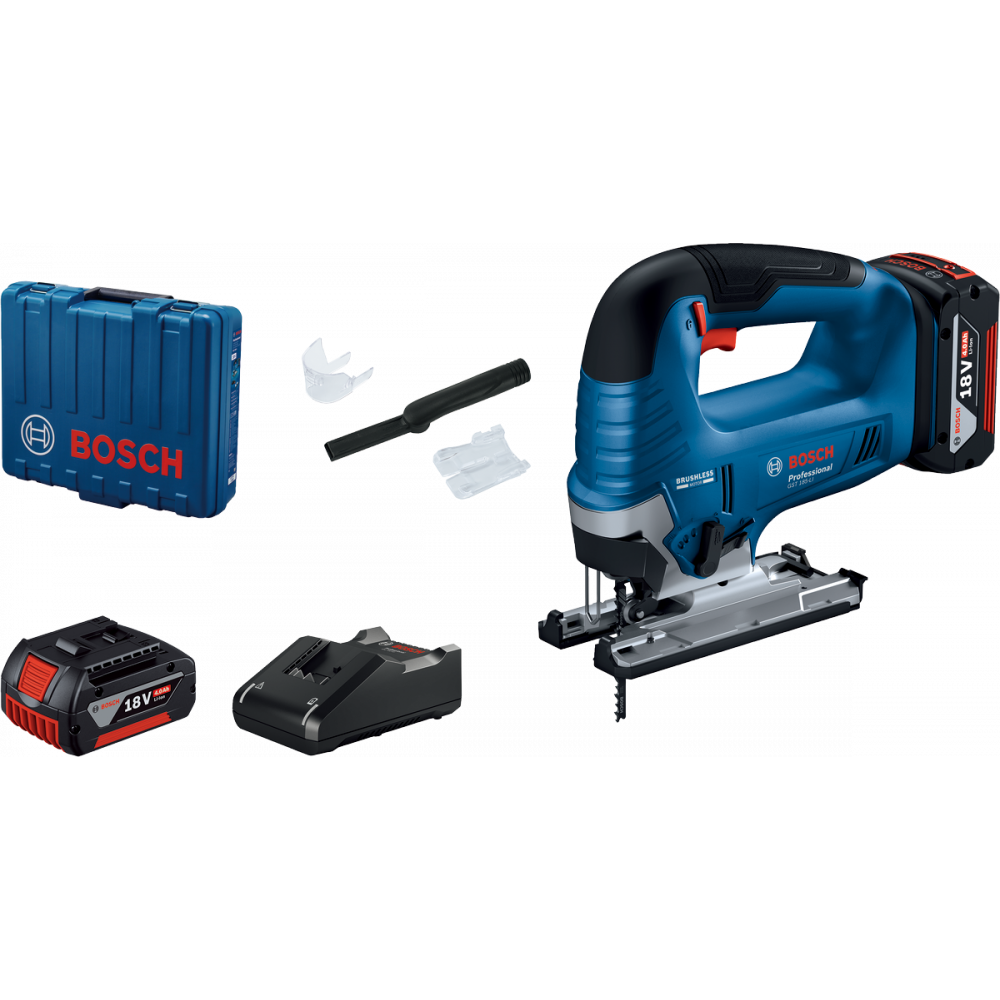 Акумуляторний лобзик Bosch GST 185-LI, 2 x GBA 18V 4.0Ah, GAL 18V-40, кейс (06015B3024)