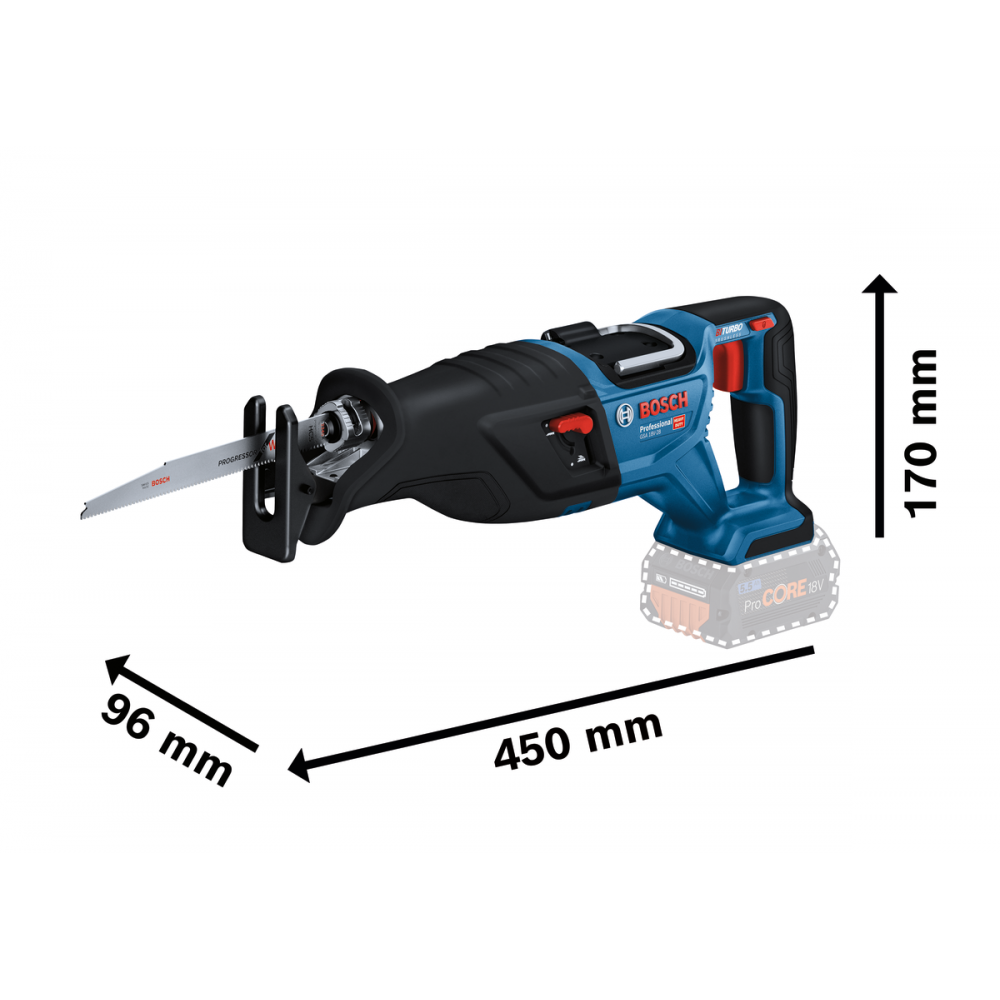 Акумуляторна шабельна пилка Bosch GSA 185-LI (06016C0020)