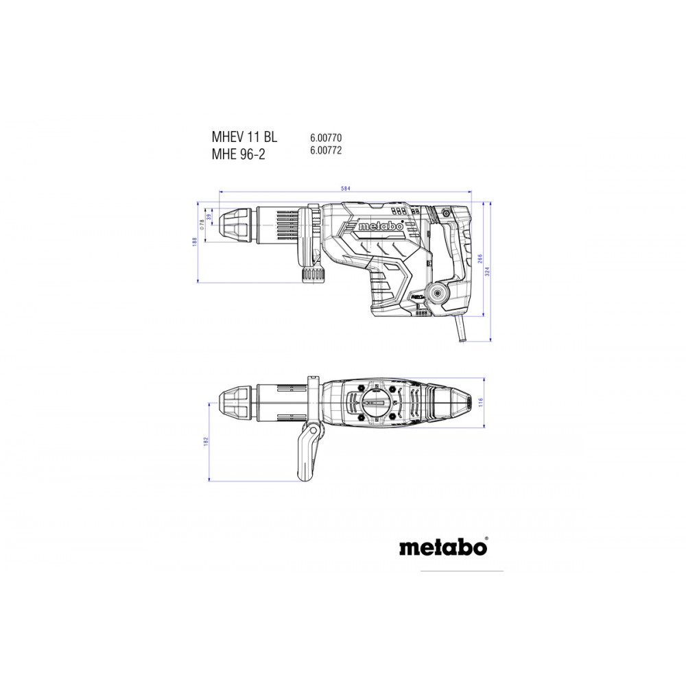 Відбійний молоток Metabo MHE 5 (600148500)