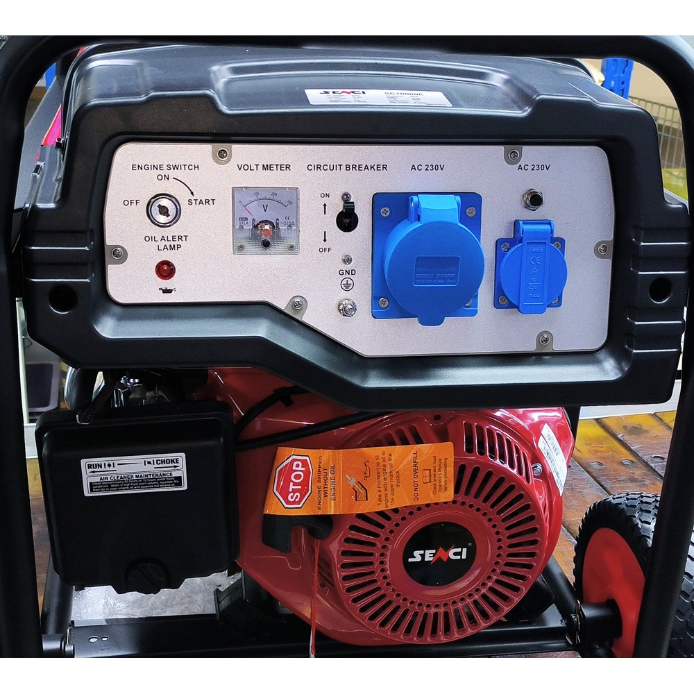 Бензиновий генератор 7.5 кВт Senci SC10000E