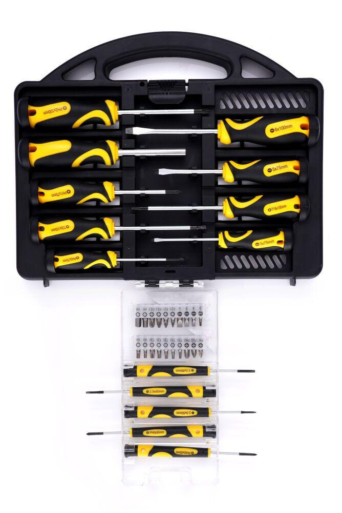 Набір викруток та бітів TAGRED TA1135, 34 шт