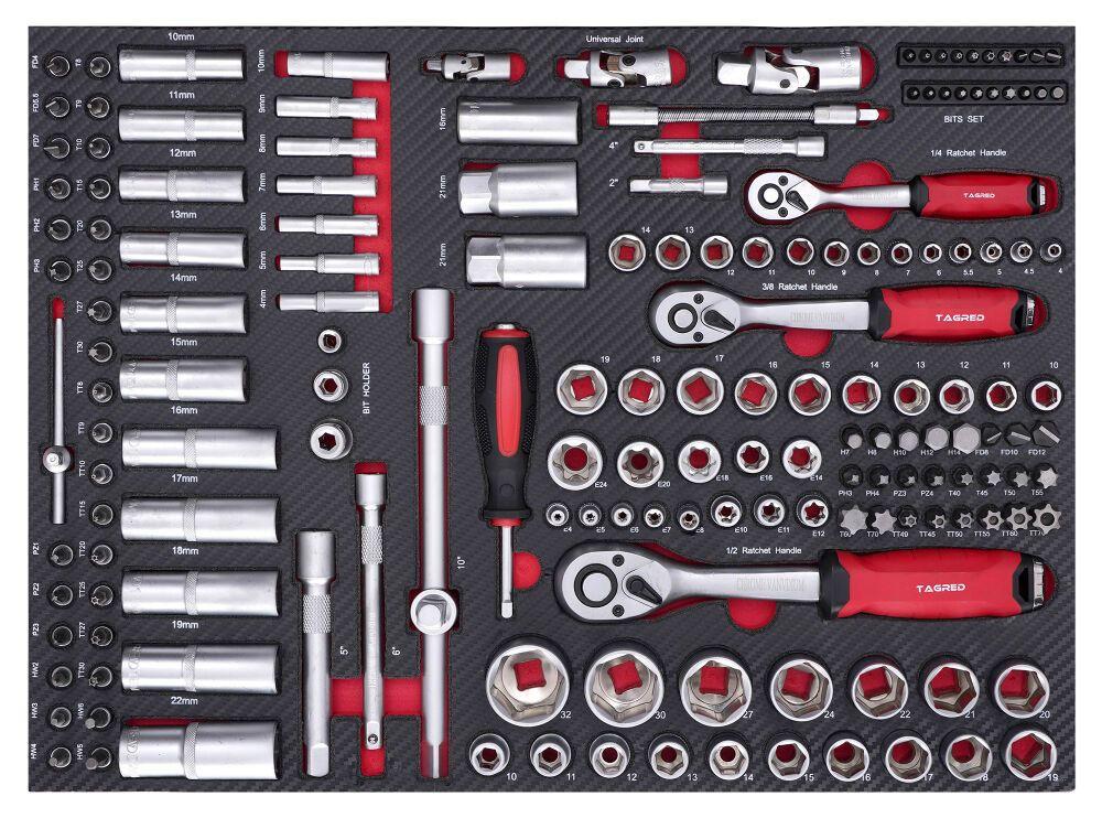 Візок для майстерні з інструментами TAGRED TA216, 306 ел