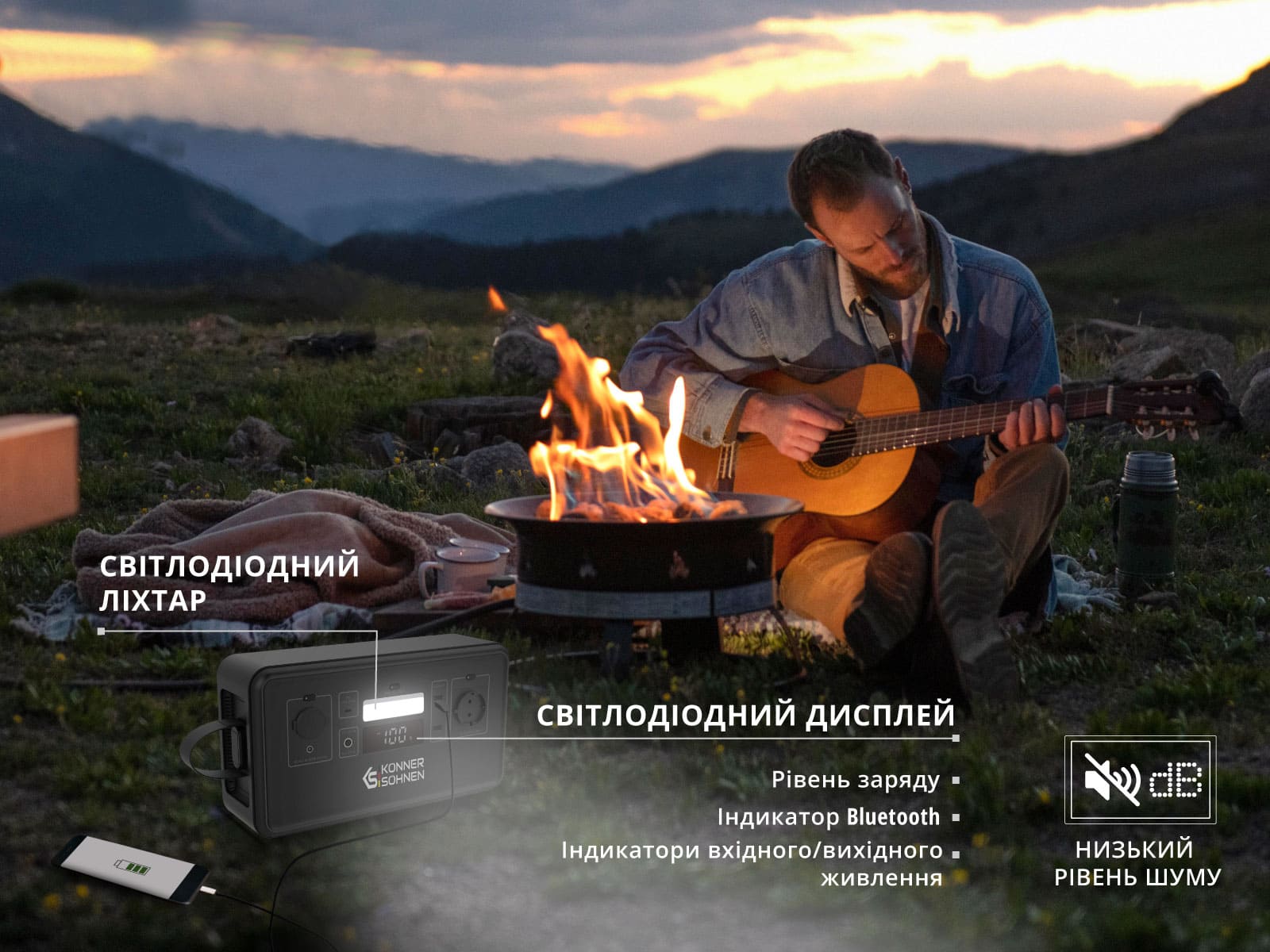 Портативна зарядна станція KS 500PS