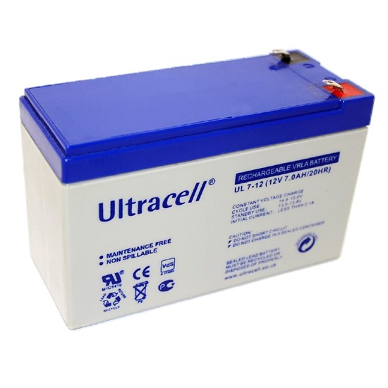 Акумуляторна батарея Ultracell UL7-12 AGM 12V 7 Ah  (151 x 65 x 99) White Q8/420