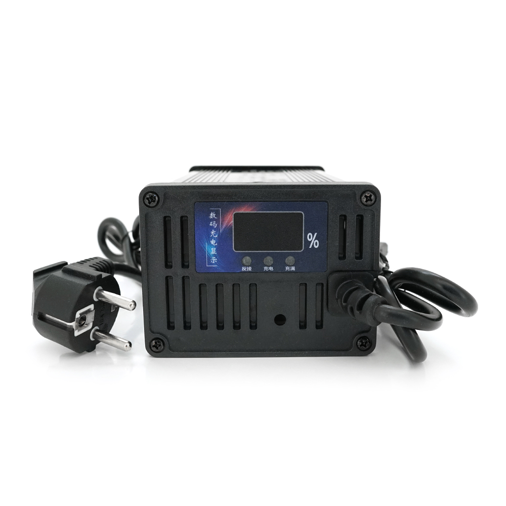 Зарядний пристрій для акумуляторів LiFePO4 60V, 8A, 185x88x60mm