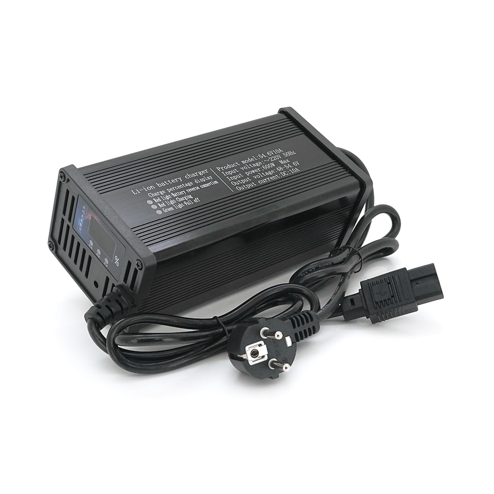 Зарядний пристрій для акумуляторів LiFePO4 48V, 10A, 185x88x60mm