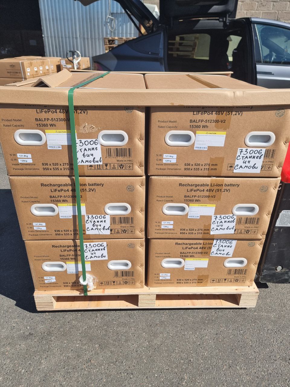 Акумуляторна батарея Biom Professional BALFP-512300-V2 48В (51.2В) 15кВтч з автоматами на корпусі та новим великим сенсорним екраном