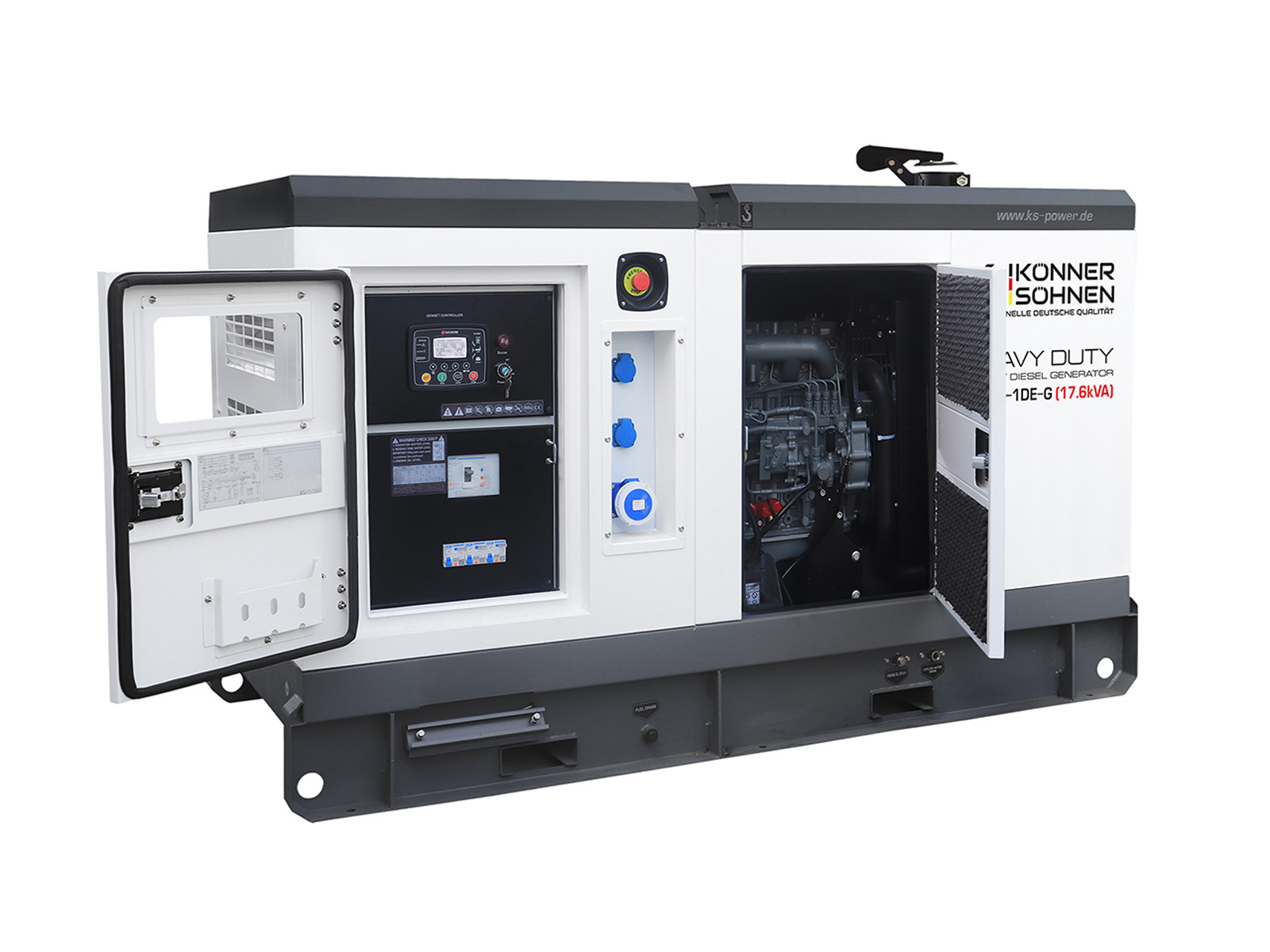 Дизельна однофазна електростанція KS 18-1DE-G
